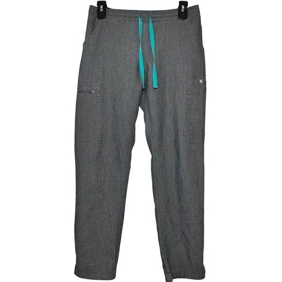 Figs Pants - FIGS High Waisted Yola Skinny Scrub Pants Women's XS/P Graphite Gray TW2000P